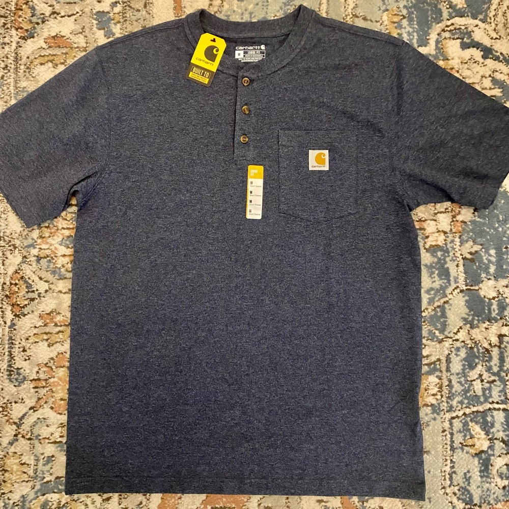 NWT Carhartt Loose Fit Heavyweight Henley